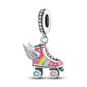 Silver Plated Charm Graduation Campus