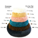 40-90cm Round Pet Bed for Large Dog and Cat Winter Comfort