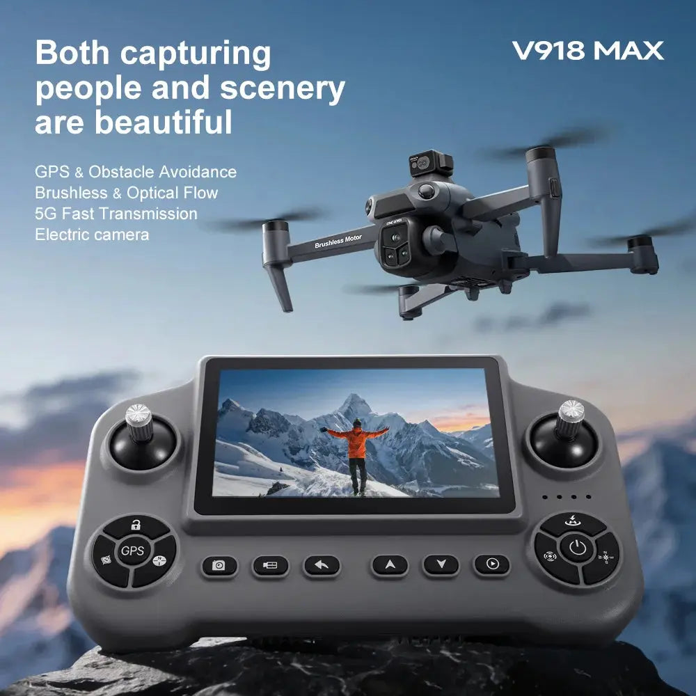 Xiaomi Mijia V918 3S GPS Drone 8K Camera FPV Remote Built In Display Foldable Portable