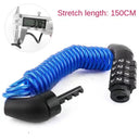 Portable Four Digit Bicycle Lock With Durable Steel Cable