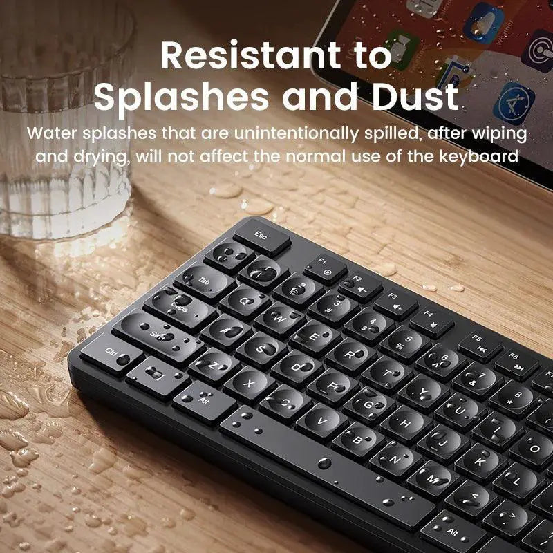 UGREEN Keyboard and Mouse Set with English Russian Keycaps