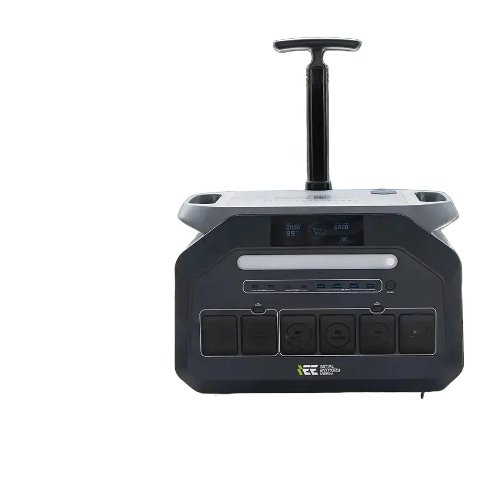 IEE P3200 3200W Portable Power Station 2048Wh LiFePO4, 95% Efficiency, 35dB Whisper Quiet, 4000+ Cycles, 1.5H Fast Charge Solar Generator for Home & Outdoor