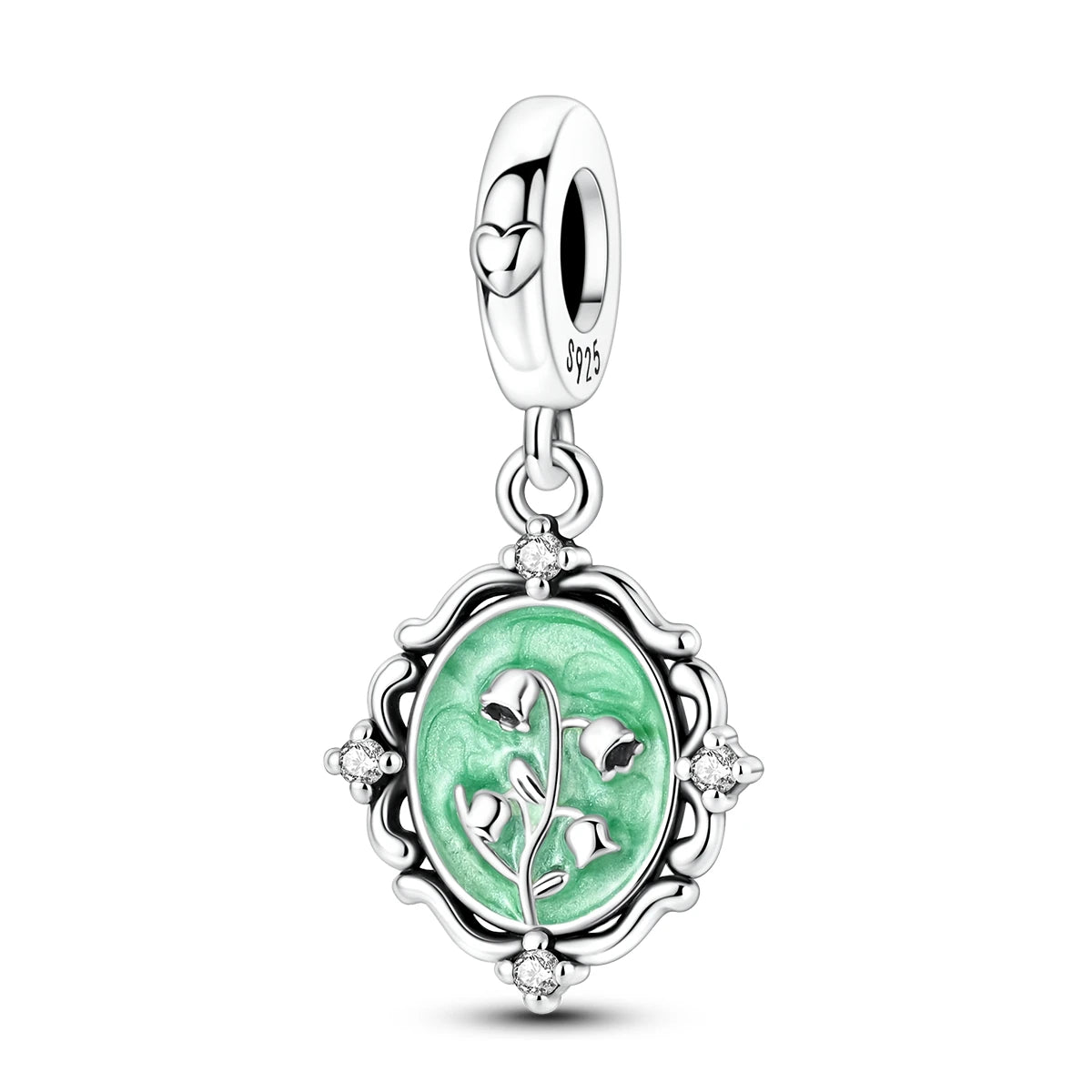 Sterling Silver Charm Bead Pendant