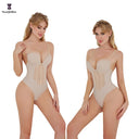 Plus Size Strap Bodysuit Corset - Seamless Shapewear