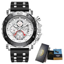 LIGE Luxury Chronograph Sports Watch Bold Style and Functionality