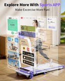 Foldable Walking Pad With Incline RGB Lights And Dual Screen
