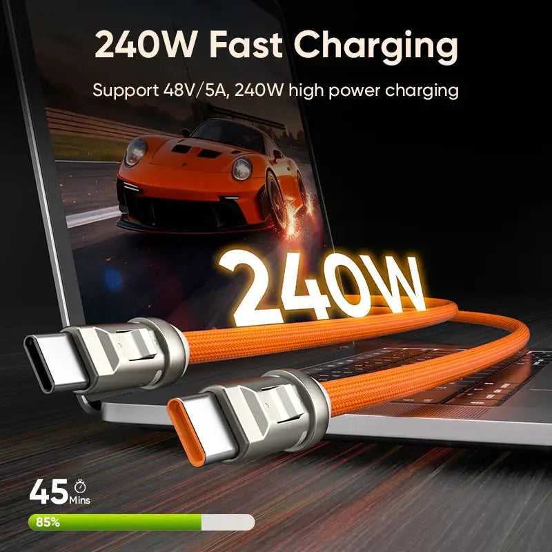 Braided Wrist Cable - Quick Charge — product view 2