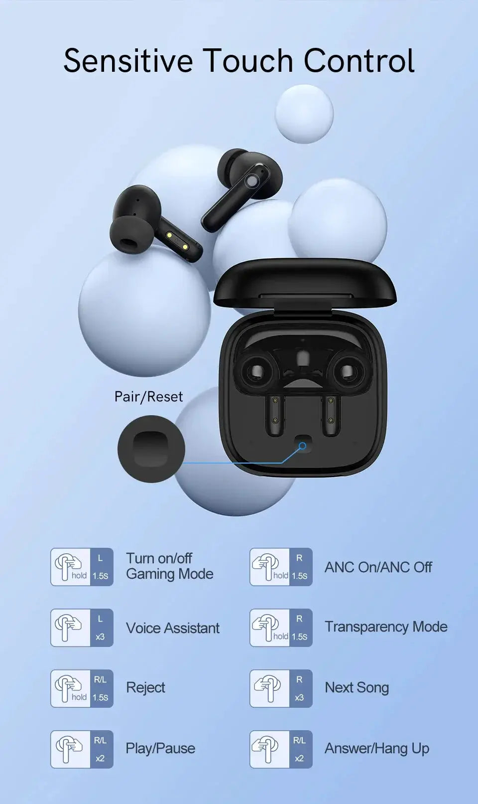 Immersive ANC Earbuds for Gaming Use — product view 20