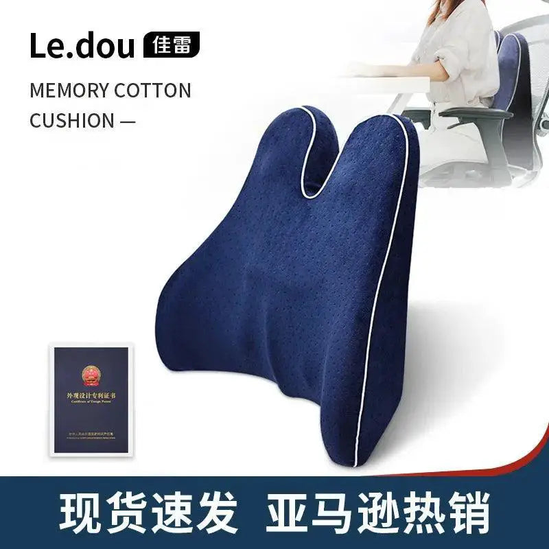 Memory Foam Lumbar Support Pillow For Back Pain Relief
