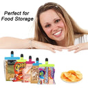 Large Plastic Chip Bag Clips Assorted Sizes Tight Seal for Coffee Bread Bags