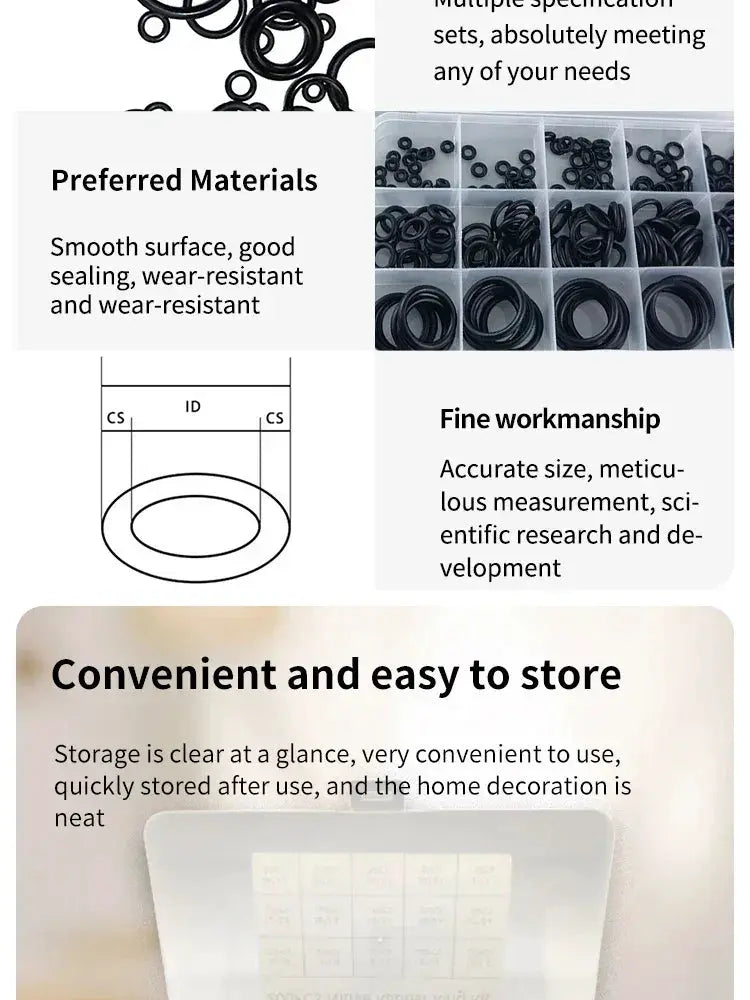 Leak-Free O-Ring Kit for Faucet Hoses — product view 12