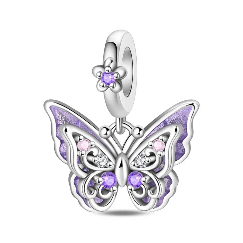 Sterling Silver Charm Beads Glowing
