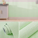 Linen Wallpaper Self-Adhesive 3D Wall Stickers Waterproof Mold Resistant Home Decor