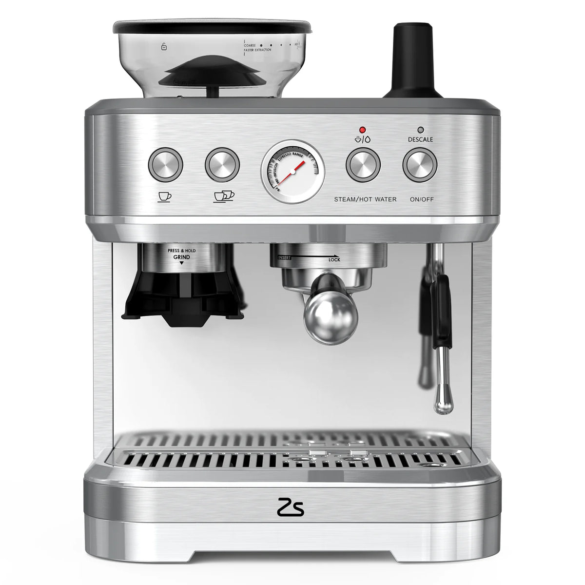 Espresso Machine with Milk Frother and Grinder, Automatic — product view 1