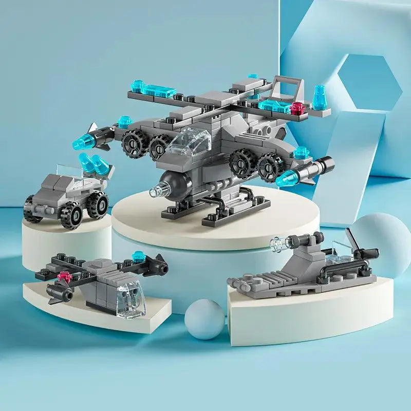 City Vehicles Building Blocks Set 6 In 1 For Creative Kids