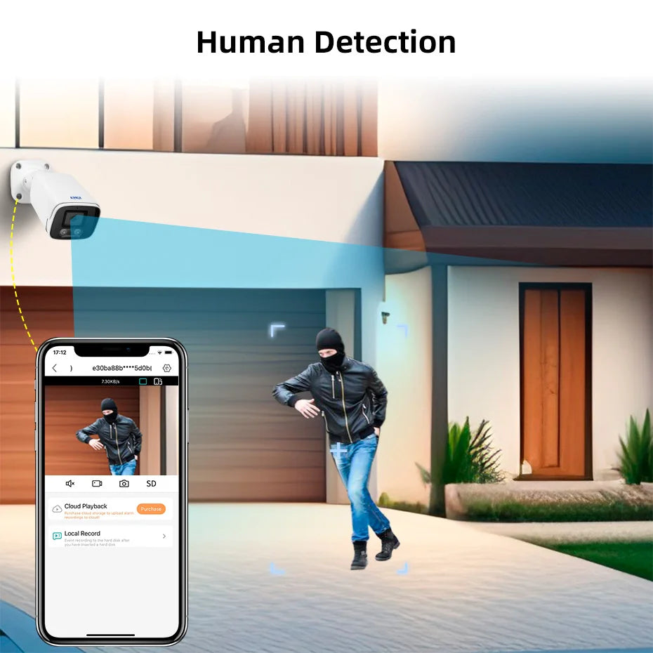 KERUI POE NVR Kit HD Waterproof Surveillance Camera System with — product view 5