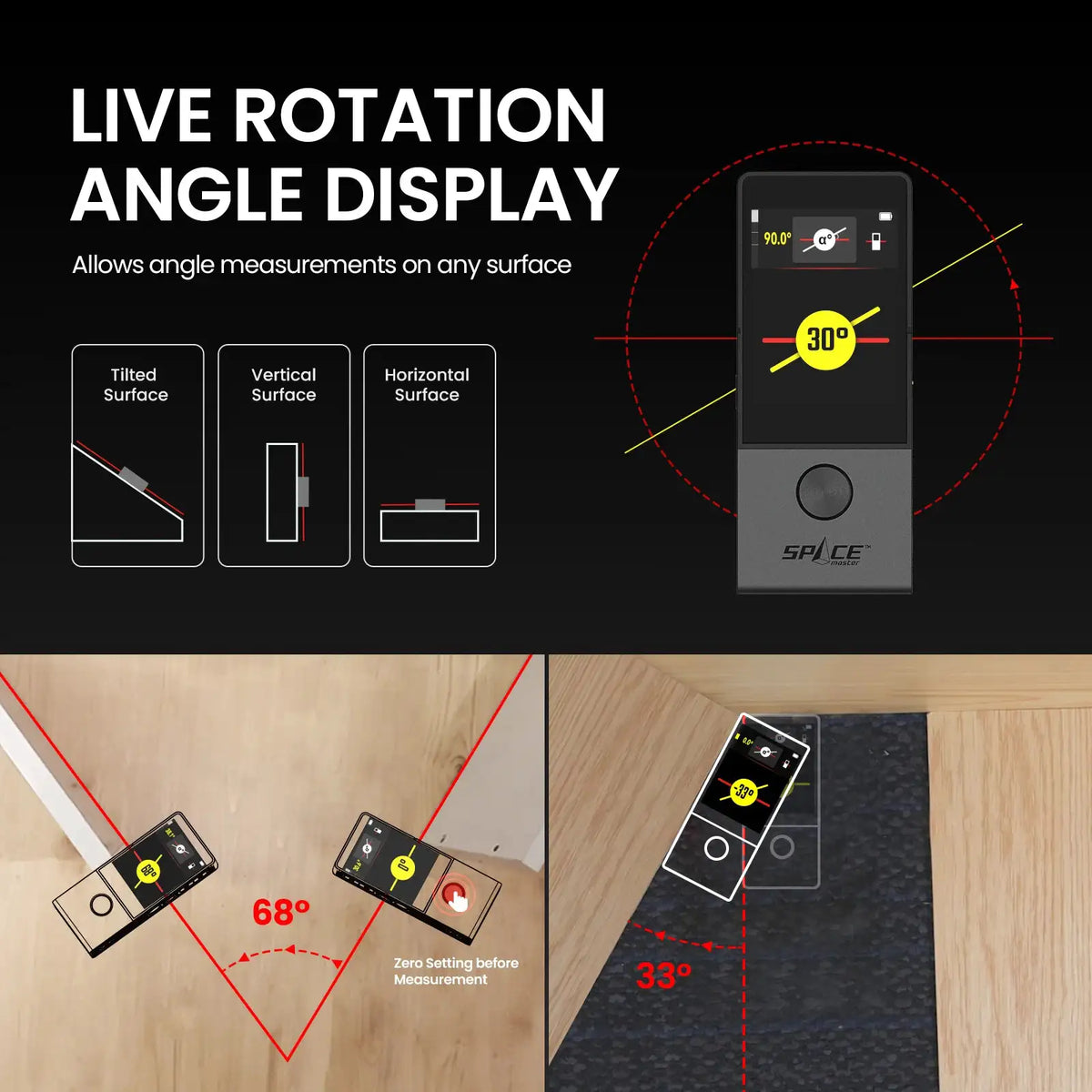 MILESEEY D9 Pro Laser Distance Meter — product view 4