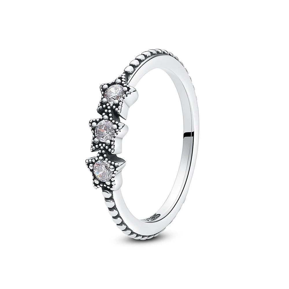Sterling Silver Ring Sun Moon