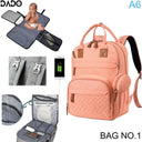 Stylish Multifunctional Waterproof Diaper Bag Backpack for Parents