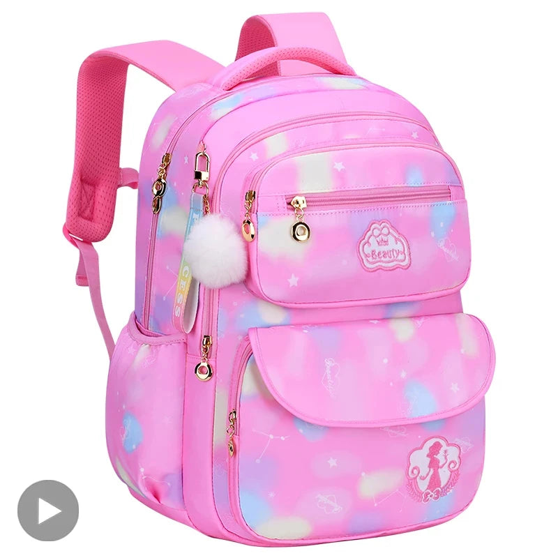 Adjustable Nylon School Carry Backpack