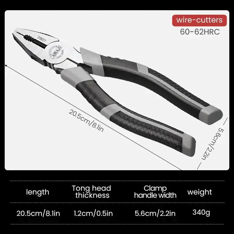 AIRAJ 6 8 Inch Diagonal Pliers for Electricians Pro Grade
