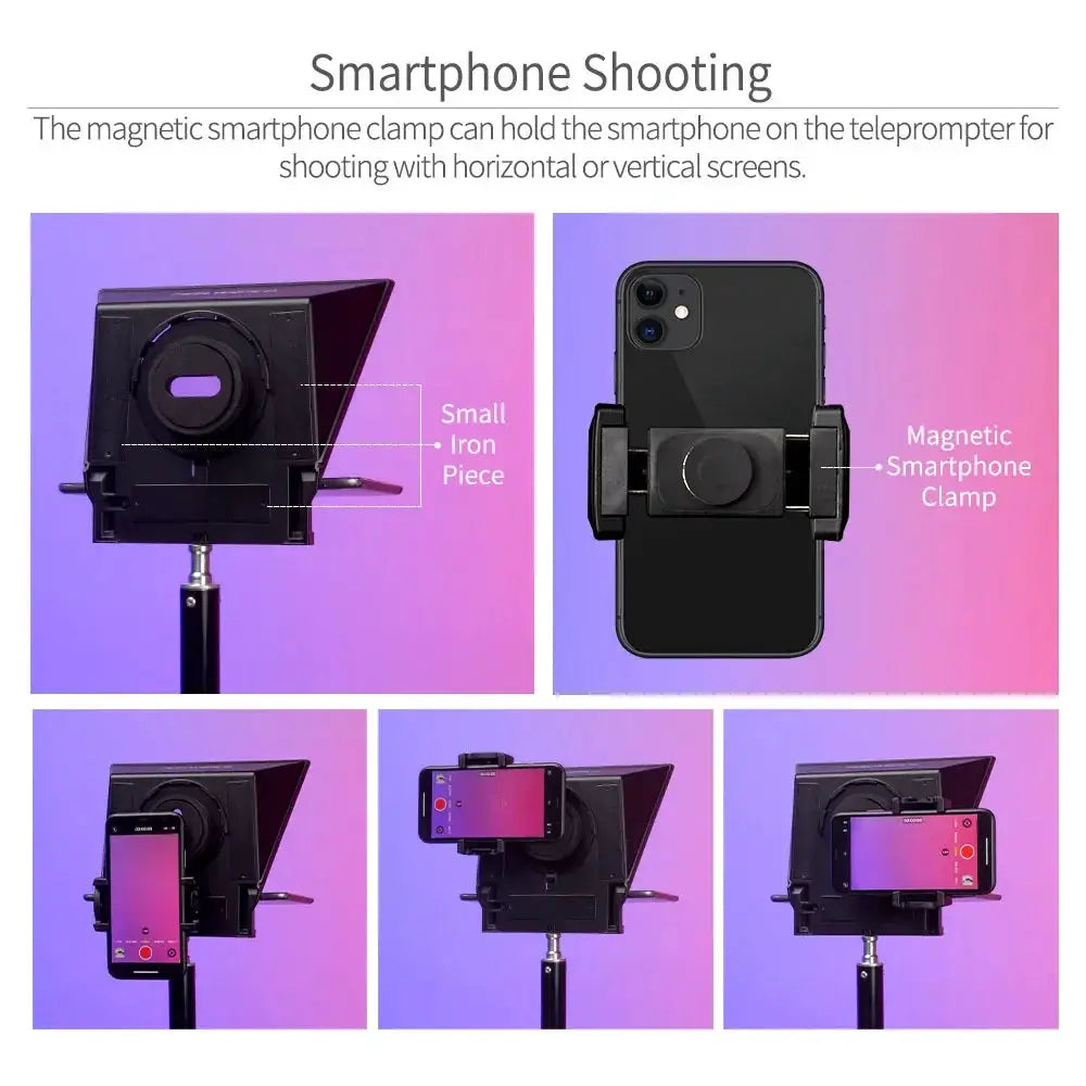 Feelworld Mini Teleprompter TP2A Portable for Smartphones