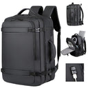 40L Expandable USB Travel Backpack Flight Approved Carry On