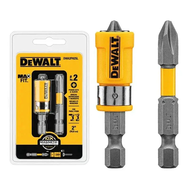 Dewalt Original PH2 89 and 57MM Drill Bit Hex Sleeve Set