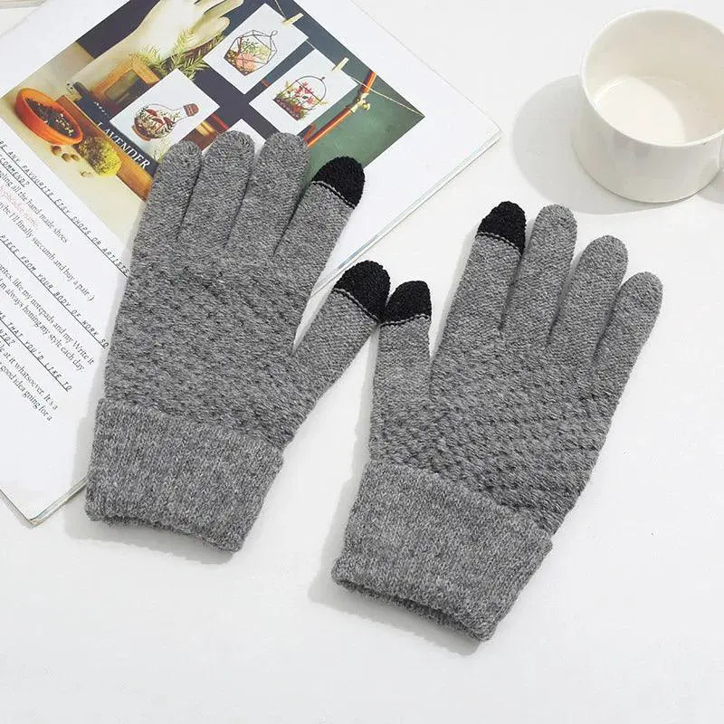 Autumn Winter Fleece Touch Screen Gloves Unisex Warm
