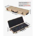 Hard Rifle Case Lockable Foam Insert