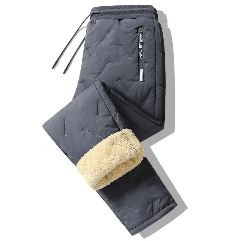 Winter Warm Plush Fleece Thermal Trousers For Men 8828