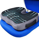 Ergonomic Memory Foam Coccyx Seat Cushion for Pain Relief