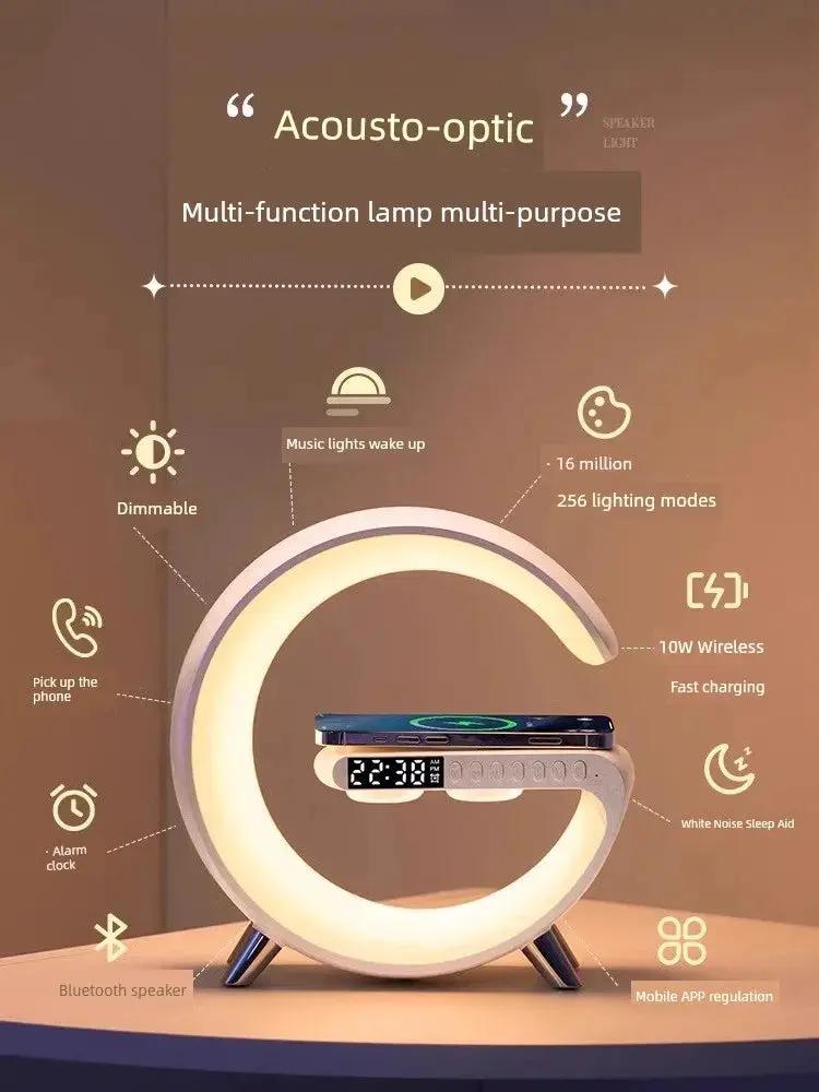 Bluetooth Audio Night Lamp With Wireless Charger For Bedroom - OurLum.com