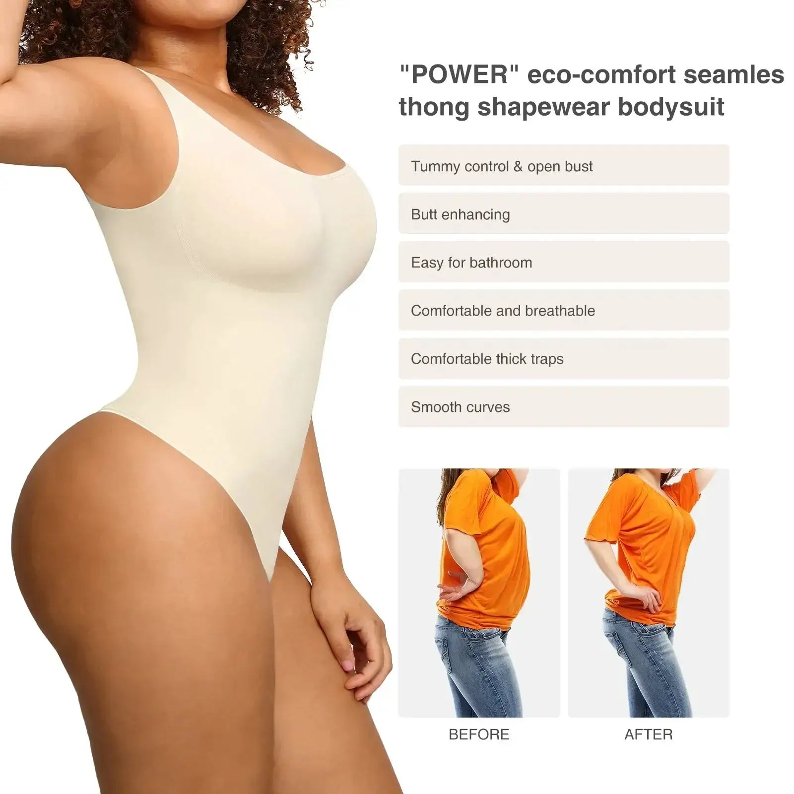 Womens Full Body Shaper Tummy Control Bodysuit Butt Lifter