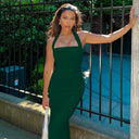 Flattering Halter Maxi Dress for Prom
