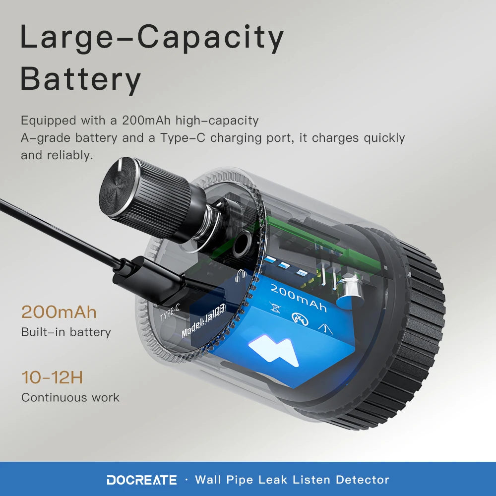 Docreate Mini Leak Detector Sound
