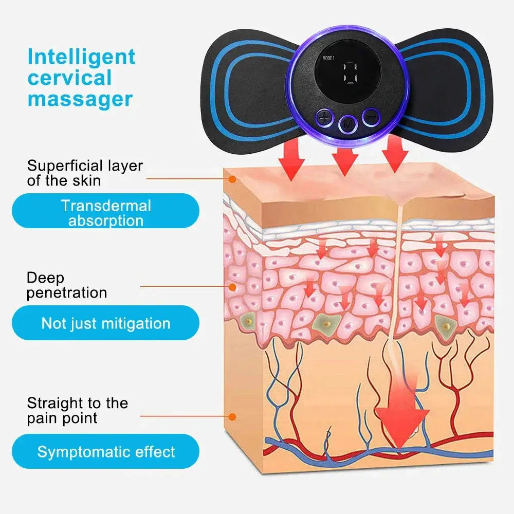 2 3 4Pcs Electric Smart Neck Massager Set 8 Modes 19 Levels