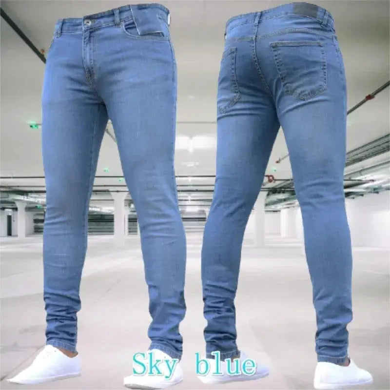 Men's Stretch Slim Fit Jeans Casual Denim Pants For Men