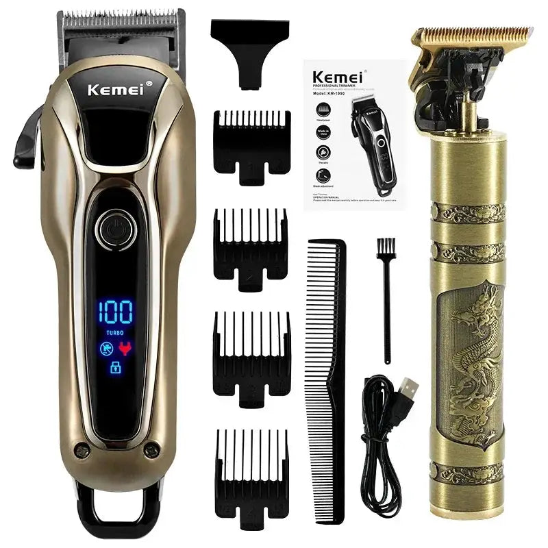 Professional Barber Hair Clipper Rechargeable Shaver