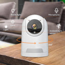 HD Wifi Security Camera with Auto Tracking for Baby Monitor