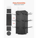 Metal Rotating Pegboard Display