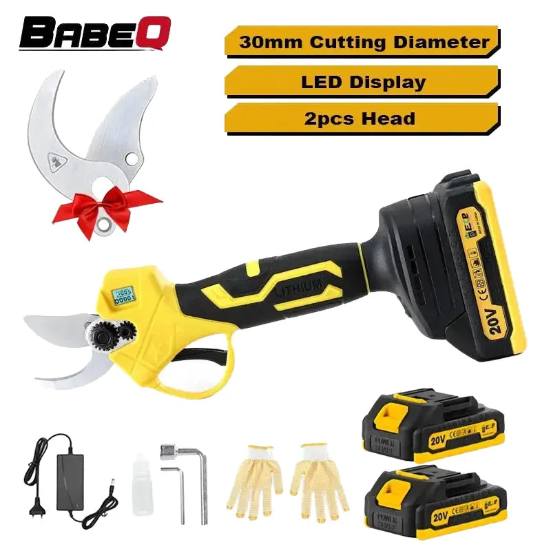 Battery Powered Electric Pruning Shears Dual Batteries — product view 1