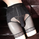 High Waist Butt Lifter Sissy Shapewear for Men Lace Control Panties