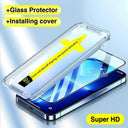 Crystal Clear Tempered Glass Screen Protector for iPhone 15 Pro Max