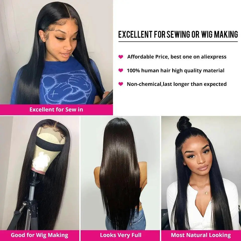 Peruvian Straight Remy Human Hair Bundles Pearl Collection