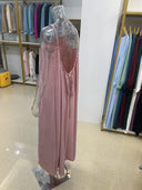 Women Strapless Backless Maxi Dress Sleepwear Loungewear Casual Loose Fit Summer