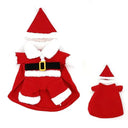 Adorable Santa Costume for Pets - Warm Holiday Outfit