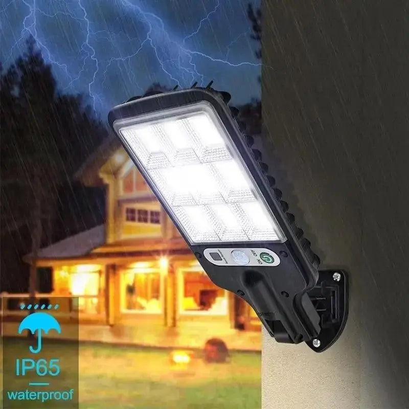 Solar Outdoor Led Wall Lamp With Motion Sensor Light