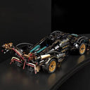 V12 Race Car Building Blocks - Green Micro Toy