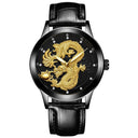 Dragon Crystal Mens Quartz Watch Waterproof Timepiece